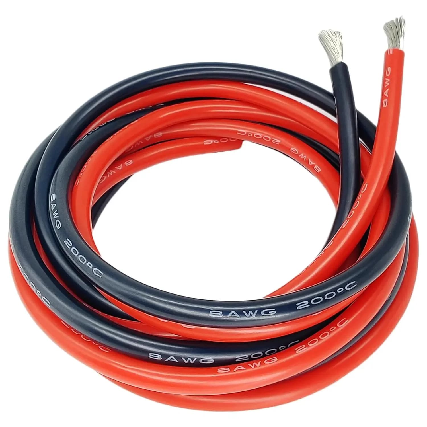 Silicone Cable Solar Panel Electrical Wire Heat Resistant Red Black 24 22 20 18 16 14 12 10 8 6 4 awg gauge for Car Auto Battery