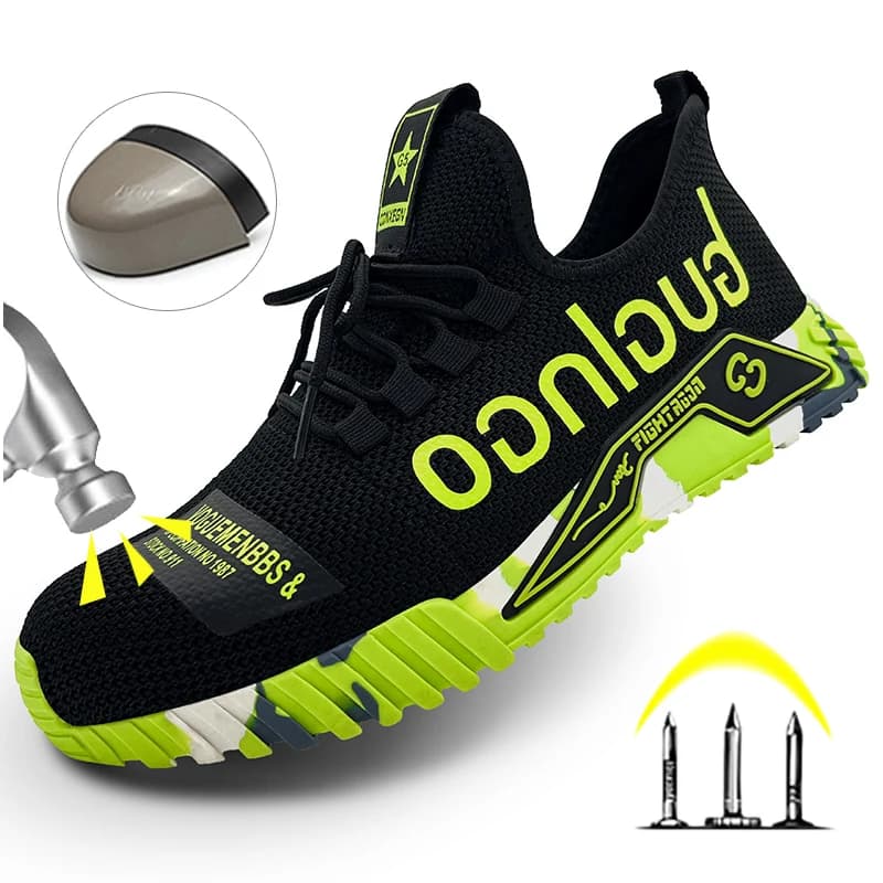 Protective Steel Toe Safety Shoes Men Anti-puncture Work Shoes Men Breathable Industrial Shoes Indestructible Work Safety Boots
