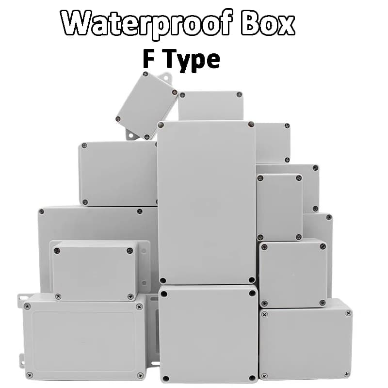 Waterproof Enclosure Box Big Size Electronic Instrument Case ABS Plastic Project DIY Juction Box Power Supply Switch Outlet