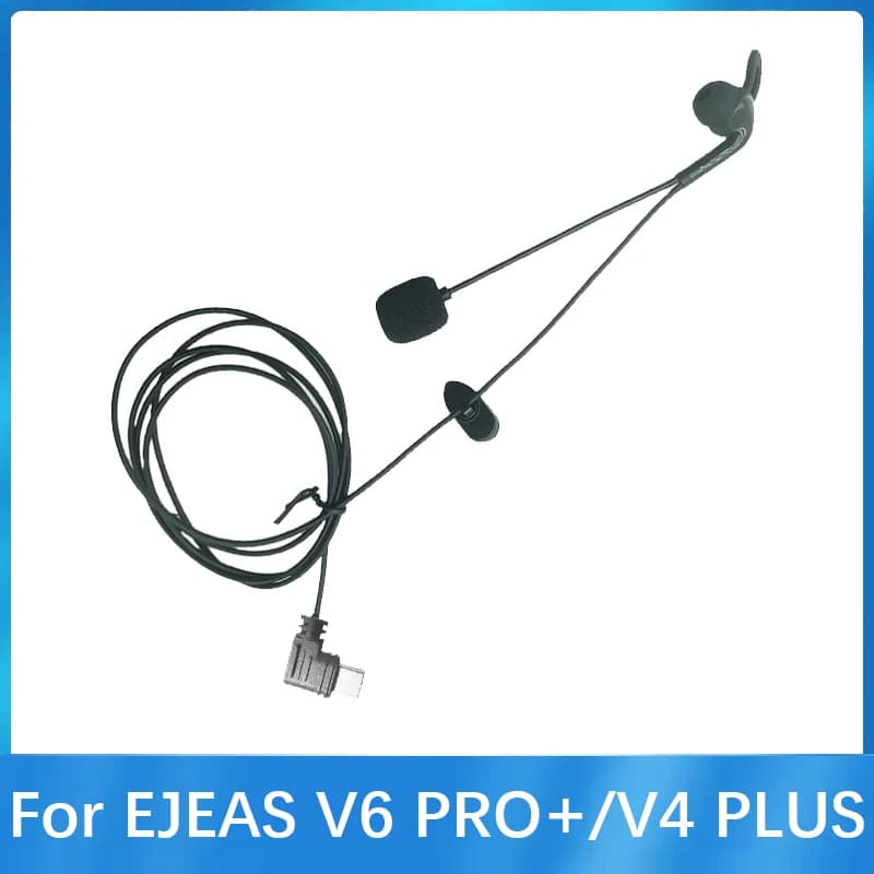 Type-C Interface In-Ear Referee Headset Suitable For EJEAS V6 Pro+ /V4 Plus Motorcycle Helmet Bluetooth Intercom