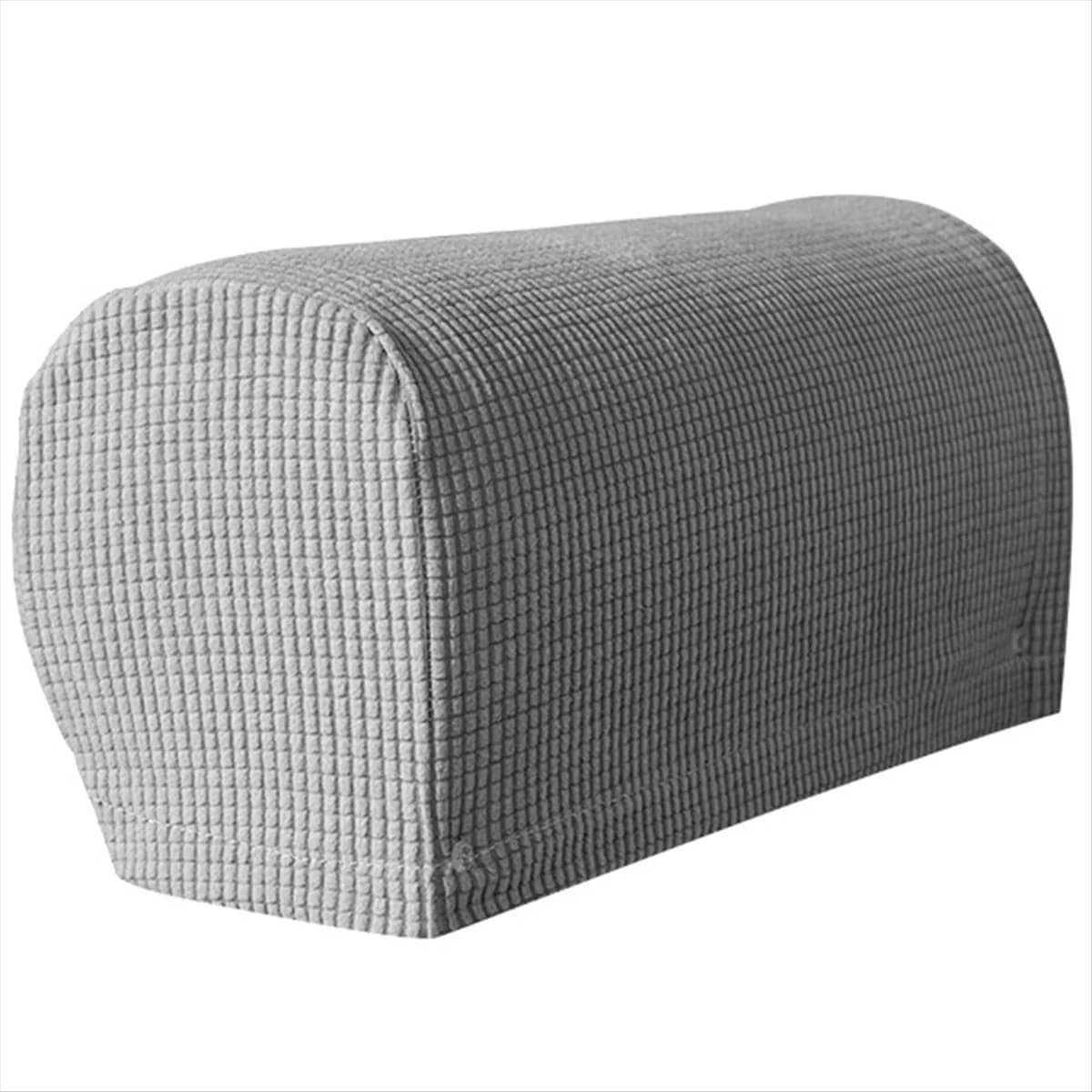 2PCS Soft Stretch Plush Armrest Covers, Stretch Armrest Covers for Chairs/Sofas, Couch Arm Covers,Light