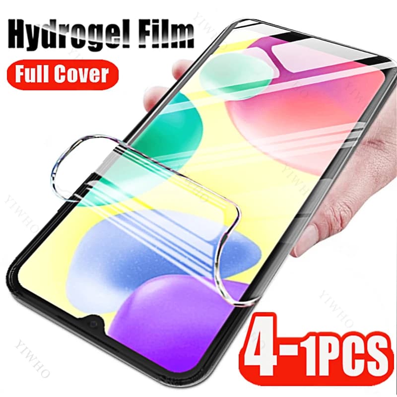 4-1pcs For Xiaomi Redmi 10 10A 10C 10X 9 9A 9C 9T 8 8A Pro 11 Prime 2022 Power 12C A2 Plus 4G 5G Screen Protectors Hydrogel Film