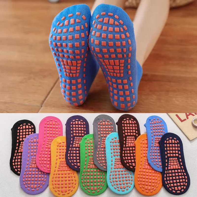 Children Adults Anti-Slip Socks Parent-Child Trampoline Boys Girls Sock Cotton Elasticity Sports Boys Outside Kids Family Sock