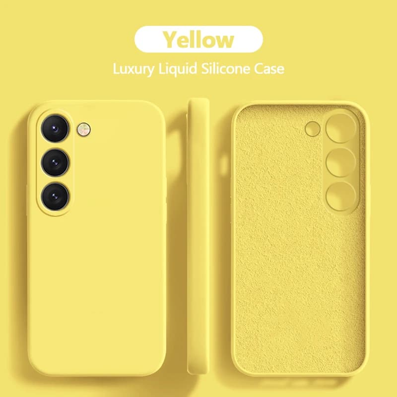 S25 S24 S23 Ultra Case Square Liquid Silicone Soft Cover For Samsung Galaxy S25 S24 S23 S22 S 25 Ultra Plus S25Ultra Phone Cases
