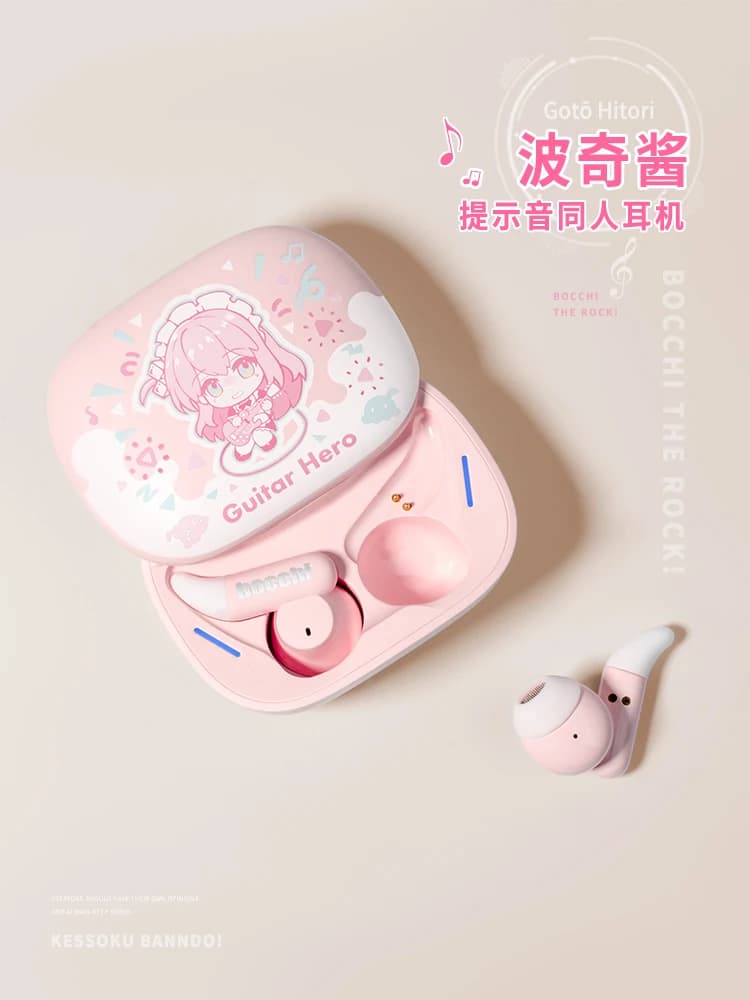 Anime BOCCHI THE ROCK! Gotoh Hitori Cosplay In-ear Wireless Earphone Touch Control Bluetooth Headphones Student Comic Gift
