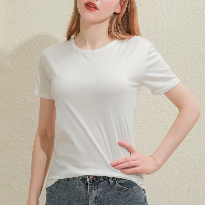 Solid Women Cotton T-shirt V-Neck Short Sleeve Female Tee Slim White And Balck T-Shirt Casual Solid Lady Tshirt Tops
