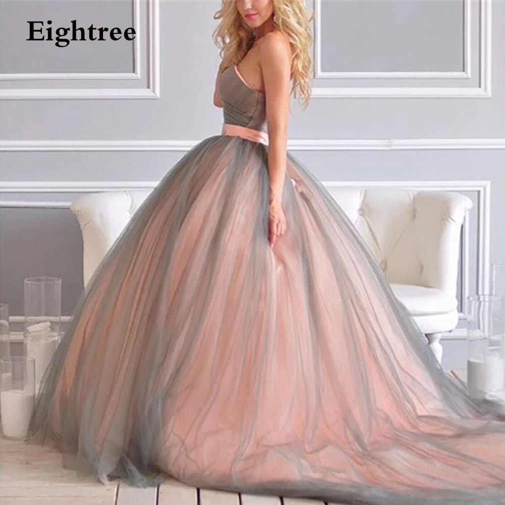 Eightree Sweetheart Princess Evening Dress Lace Up Back Hot Contrast Color Sexy Wedding Dresses Bridal Gown Gowns Photograhy