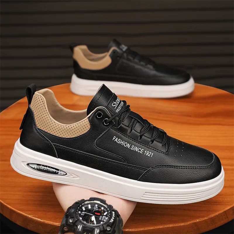 High Quality Classic Men's Leather Casual Sneakers Comfortable Man Shoes Outdoor Walking Shoe Male Shoes Zapatos De Hombre