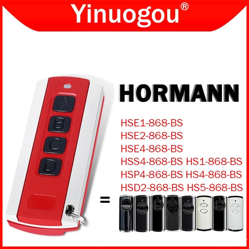 HORMANN BiSecur HSE1 HSE2 HSE4 HS1 HS4 HS5 HSD2 HSS4 HSP4 868 BS Garage Door Remote Control Duplicator 868MHz Newest Top Quality