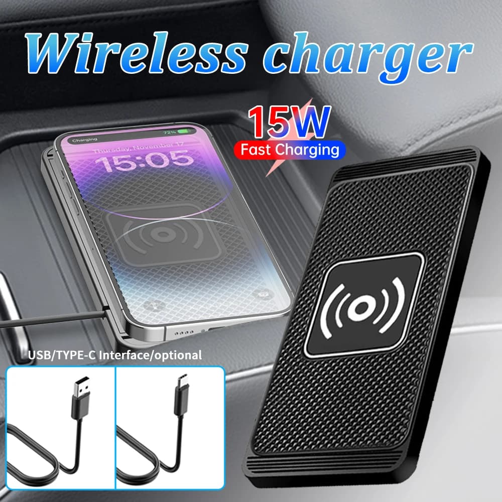 15W Wireless Charger Car Home Charger Can Cut Intelligent Automatic Sensing Suitable For Android, for Huawei Fast Charging