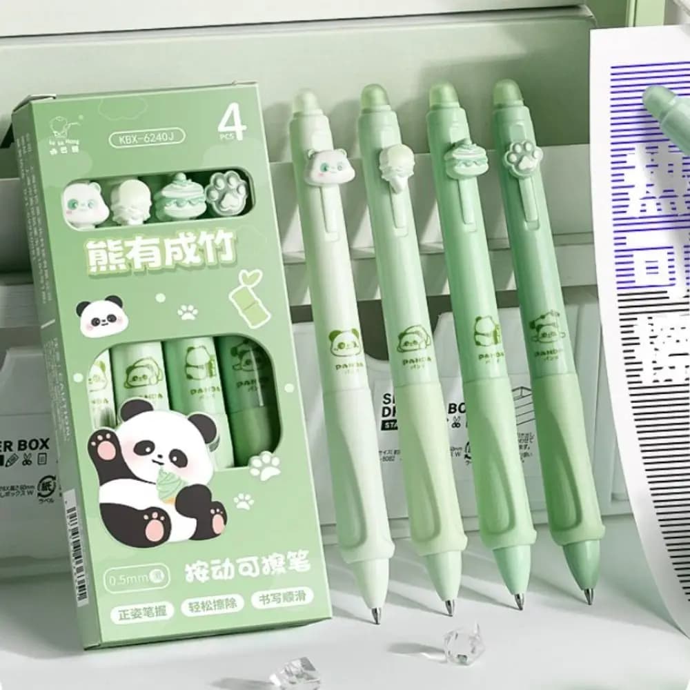 Cartoon Cute Capybara Erasable Gel Pens Kawaii Quick-Drying Writing Smooth Elegant Neutral Pens Aesthetic Stationery