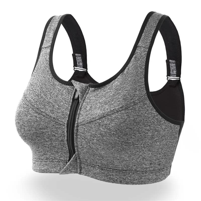 S-2XL Popular Sports Top Yoga Bra Women's Shockproof Sports Shirt Sports Bra Front Zipper Women's Push Up Bra Sportswear