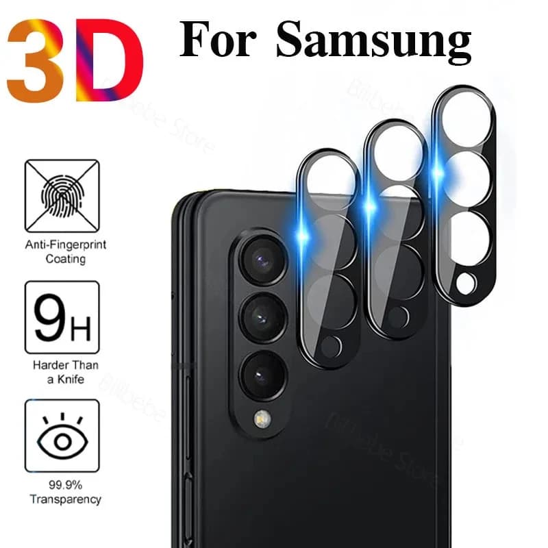 3D Curved Camera Back Lens Screen Protector  for Samsung Galaxy Z Fold3 Fold4 Z Fold 3 Z Fold 4 Tempered Glass Lens Protector