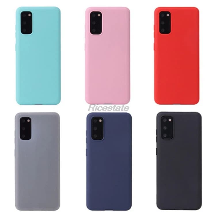 Candy Case For Samsung Galaxy S20 FE S20 Ultra S10 Plus A01 A21 A31 A51 A71 A10 A20 A30 A40 A50 A70 Solid Color Silicone Cover