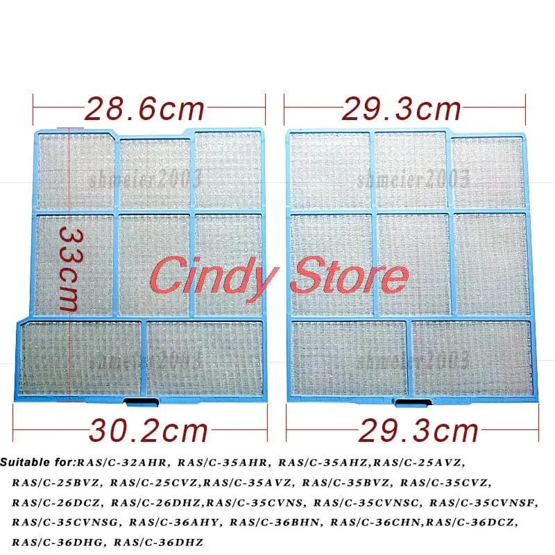 1set  Air conditioning filter suiltable for HITACHI RAS-35AHR, 36AHY, 32AHR, 35AVZ, 26, 36DHZ