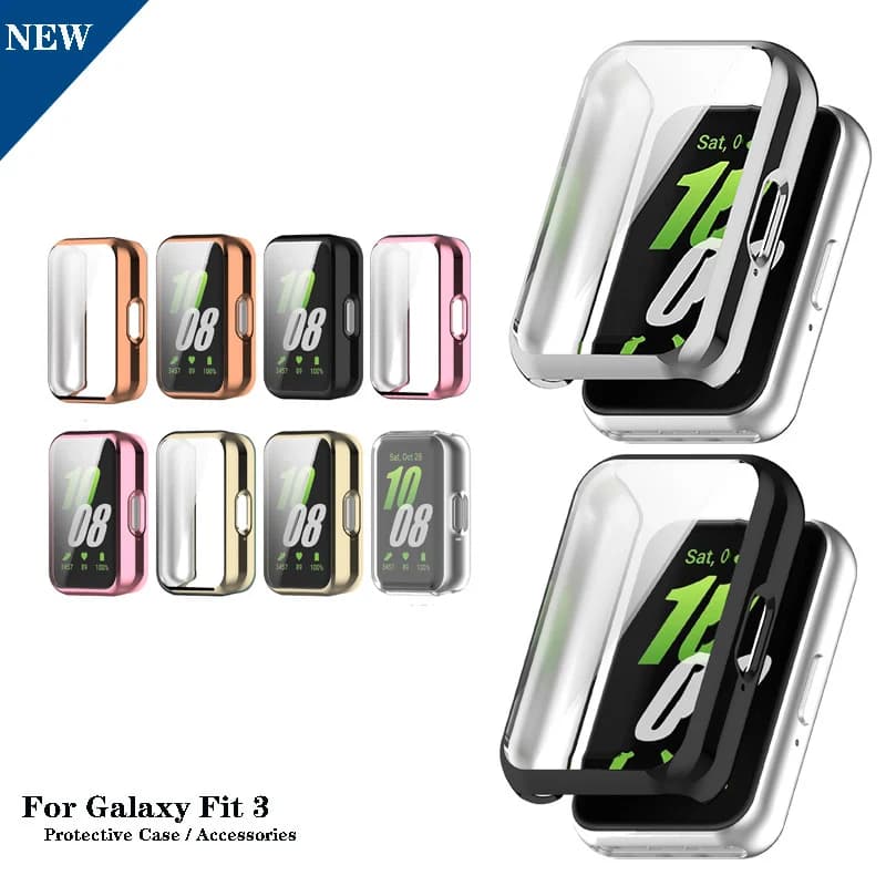 Soft TPU Protection Cover Full Screen Protection Case For Samsung Galaxy Fit 3 / Fit3 SM-R390