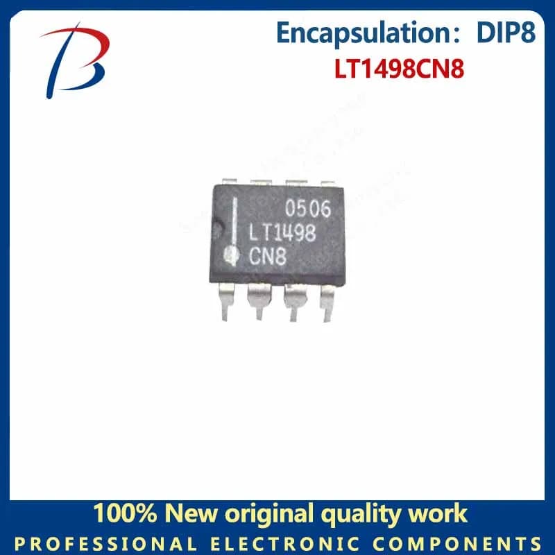 5PCS  LT1498CN8 Operational amplifier package DIP8 straight plug-in silk screen LT1498