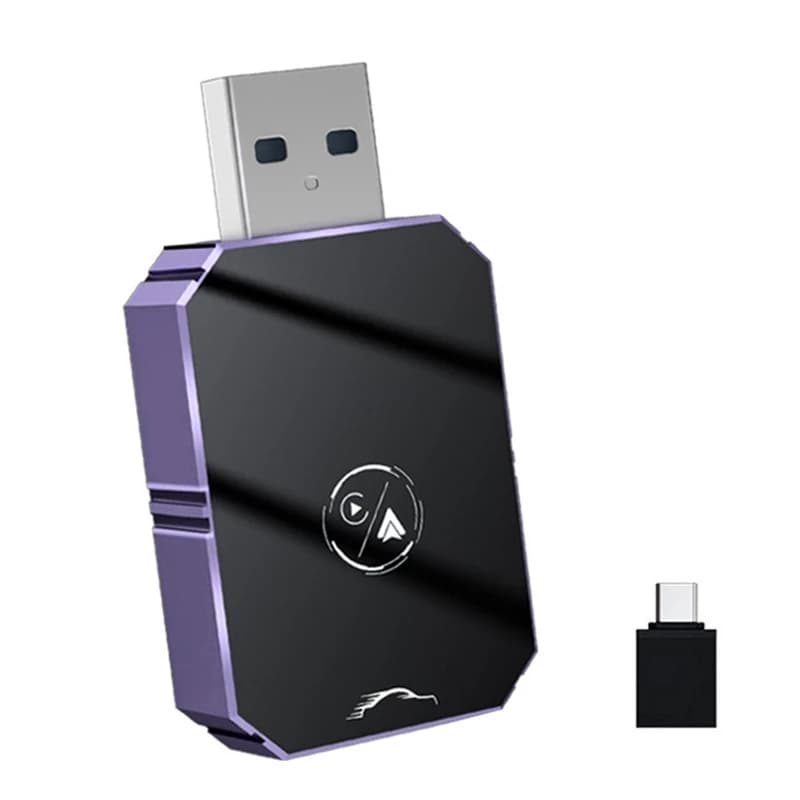 2 In 1 USB Wireless Carplay Android Auto Adapter Wireless Car Adapter Convert Wired Android Auto To Wireless