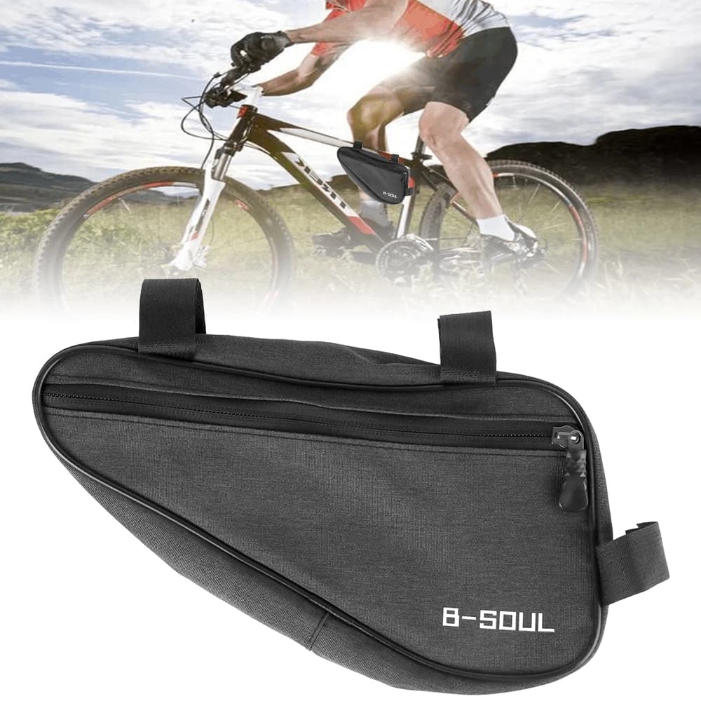 Frame Holder Mountain Bike Triangle Pouch Front Tube Frame Bag Bike Bicycle Bag Waterproof Triangle Bike Bag 1.5L