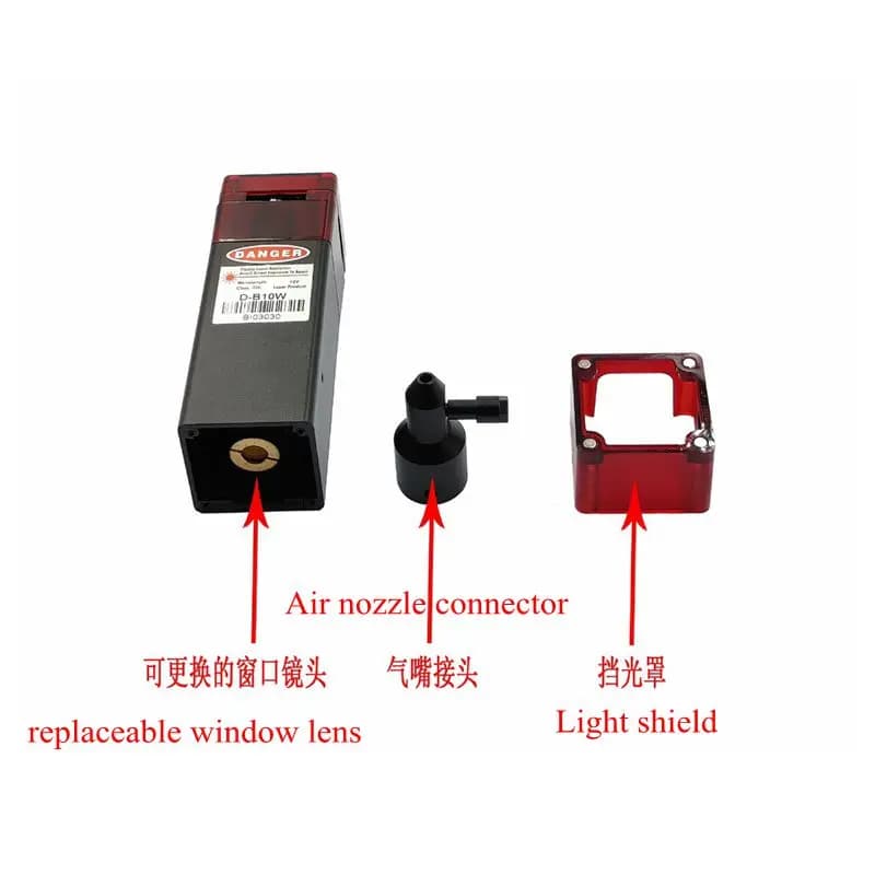 445nm 10W High Power Blue Laser Head Engraving Cutting Laser Module