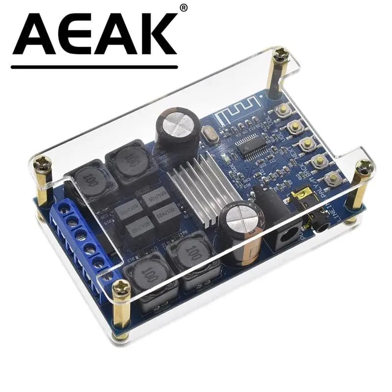 AEAK TPA3116 50W+50W 2.0 Audio Wireless Bluetooth Stereo Digital power amplifier Board With Shell