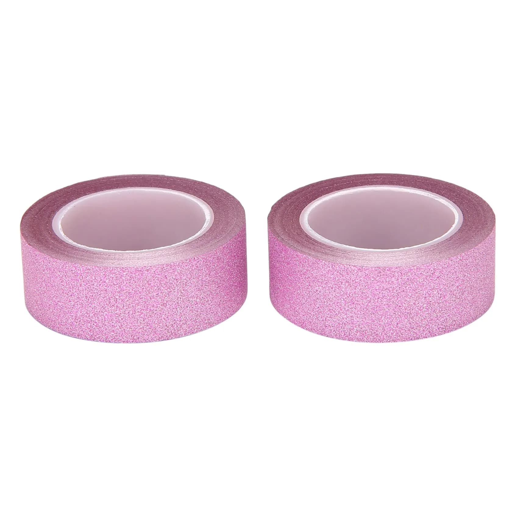2 x 10M Glitter Washi Tape Stick Self Adhesive Decorative Decora Craft DIY Paper pink
