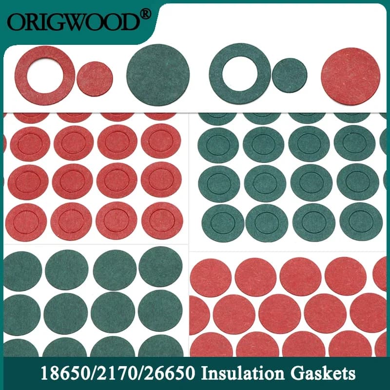 20~500pcs 18650 21700 26650 Li-ion Battery Insulation Gasket Pack Cell Barley Adhesive Paper Electrode Insulated Pads