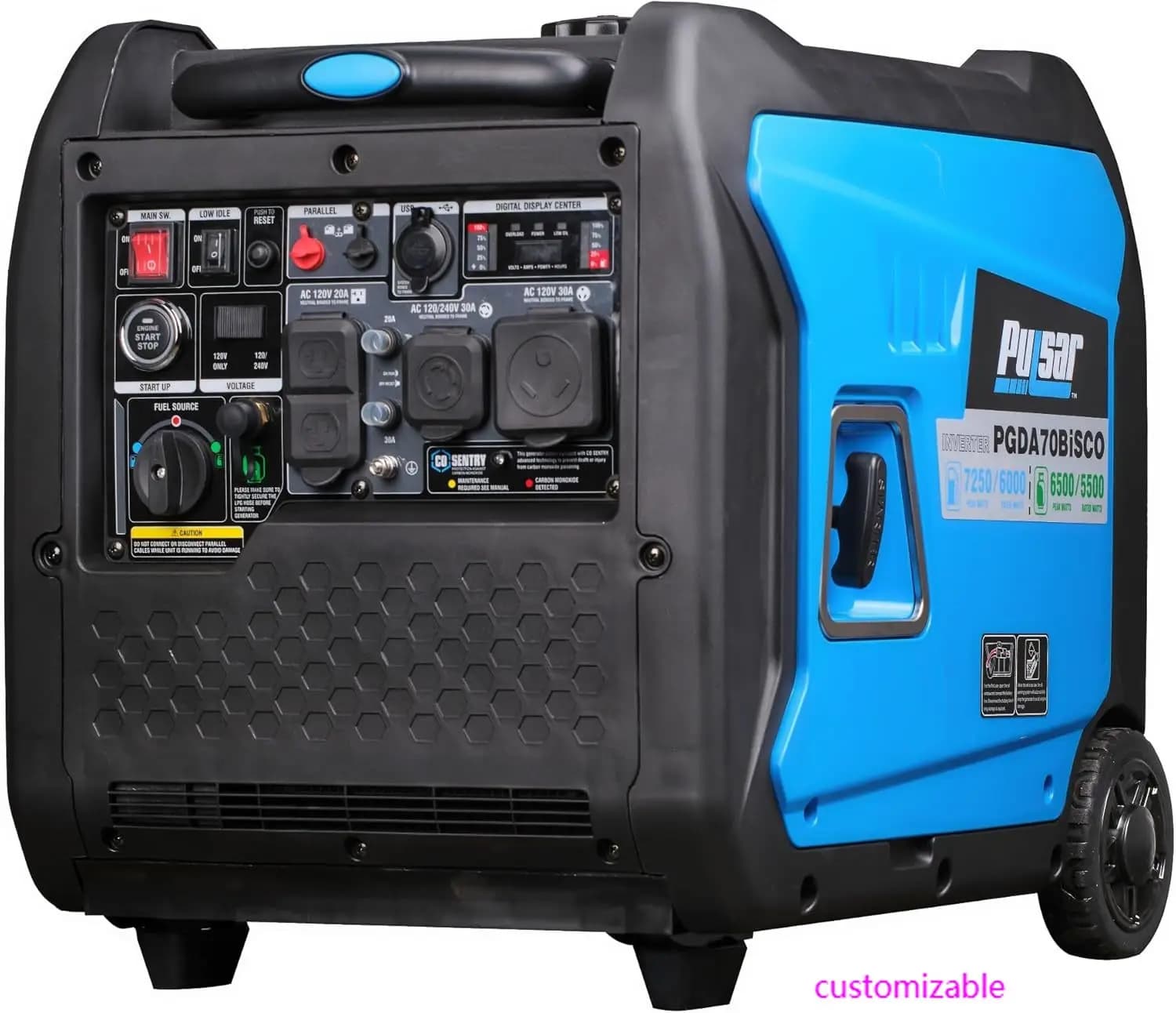 7,250-Watt Super Quiet Dual Fuel Inverter Generator with Remote Start