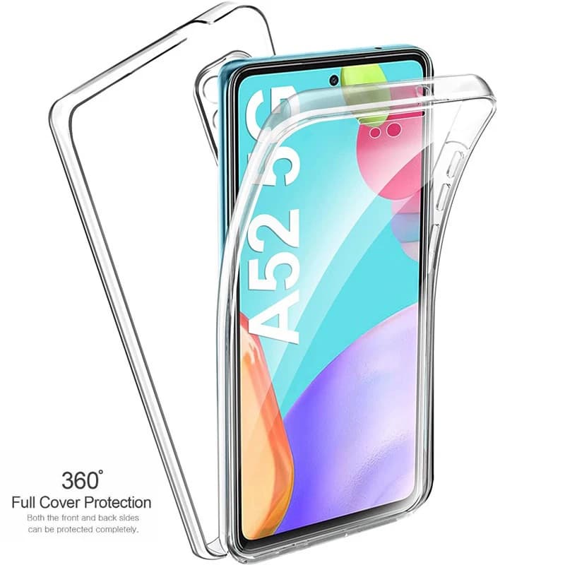 360 Full Body Silicone Phone Case For Samsung Galaxy A52 A53 A54 A55 5G A32 A33 A34 A35 A22 A23 A24 A25 A14 A15 A13 A05S Cover
