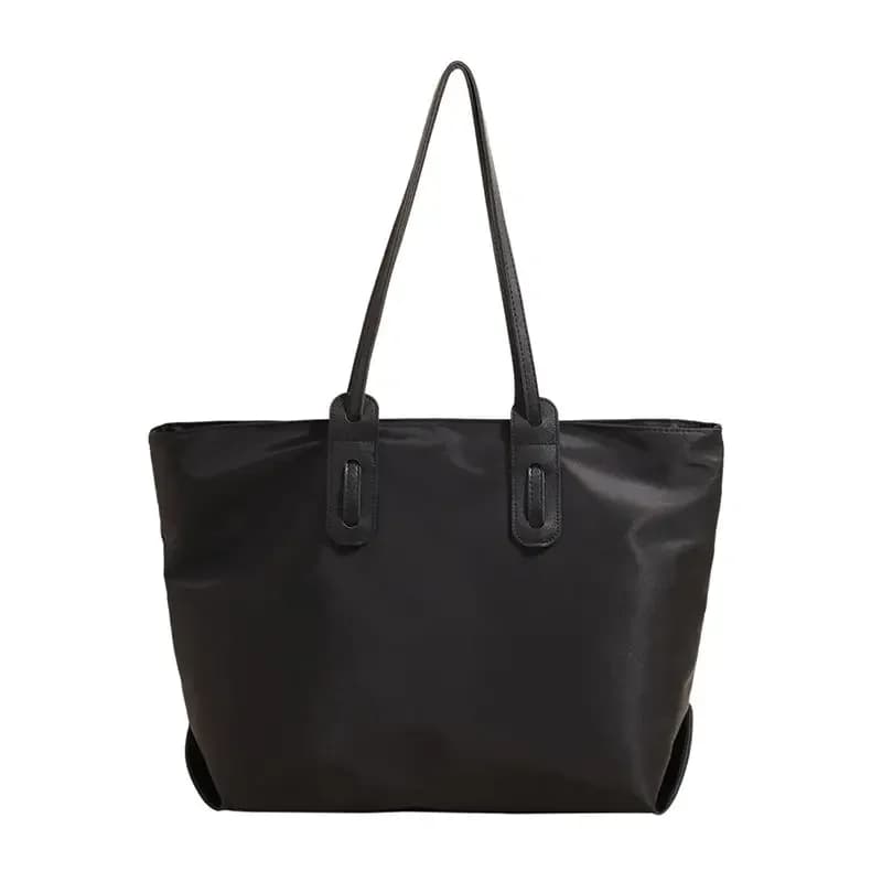 GAINNY Large Capacity Black Canvas Tote Bag Women Causal Shoulder Bag for Travel Commuter Work School Shopping Handbag Fashion