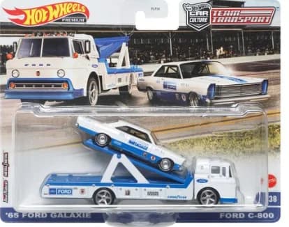 Hot Wheels 65 Ford Galaxie & C-800 1/64 Diecast Vehicles FLF56-38-HCR33