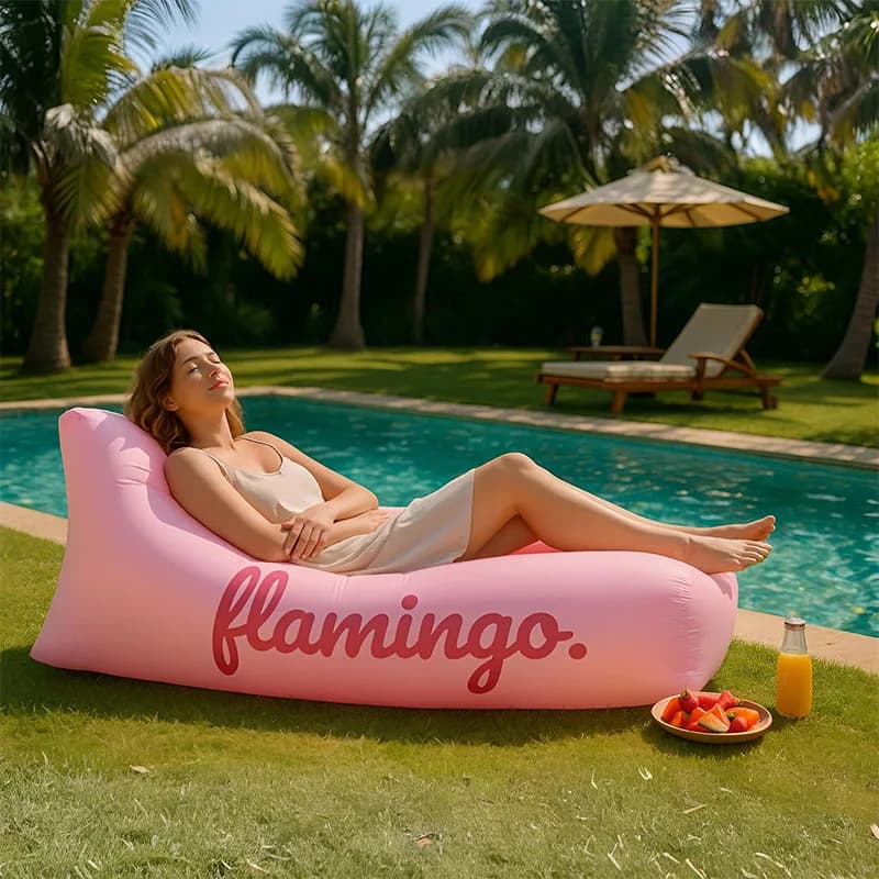 Bean Bag Sun Lounger Recliner for Pool Patio Garden Beach Resort with Waterproof Fabric Ergonomic Design for Outdoor Backyard