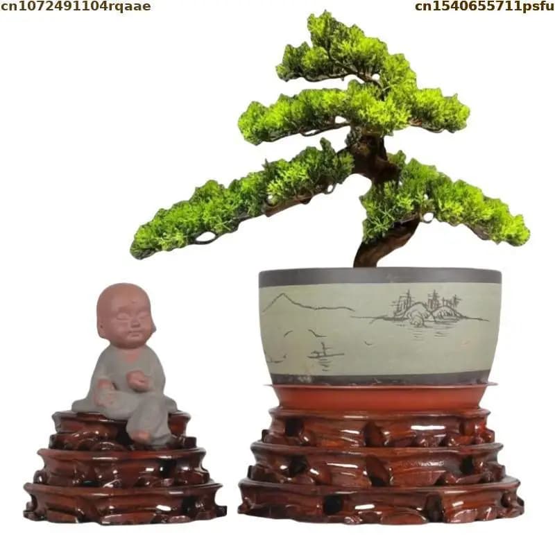 6-30cm Diameter Standing Flower Base Vase Flower Pot Sorting Table Display Stand Bonsai Holder Plant Scaffold Garden Decor Shelf