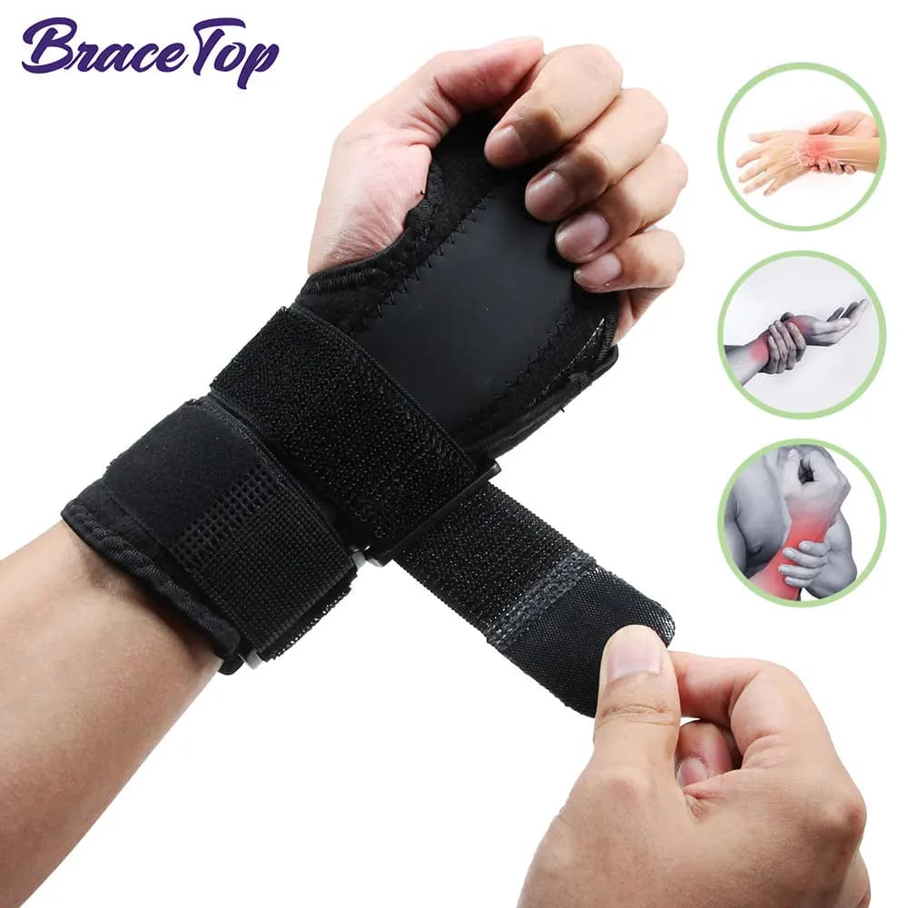 Wrist Brace for Carpal Tunnel, Night Support Adjustable Wrist Splint, Hand Support Relief Pain of Arthritis, Tendonitis, Sprains