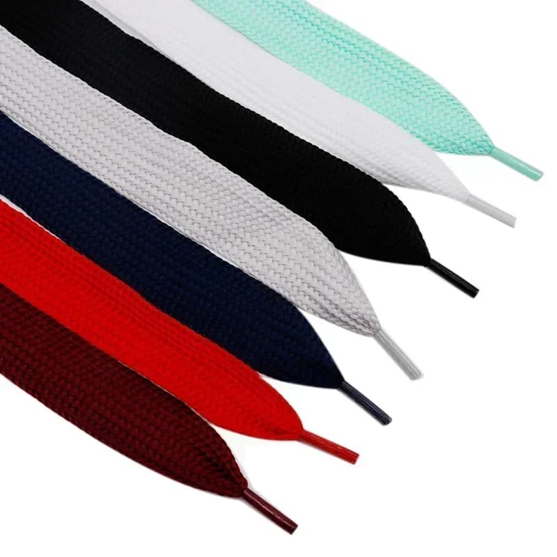 Coolstring 25mm Wide Canvas Ladies Boots Fat Flat Campus Laces Decorative Ribbon for Women's Sports Shoes Extra-Long Shoelaces