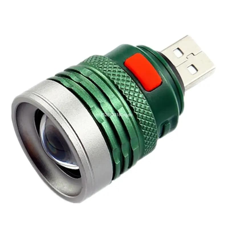 Zoomable-Ultra Bright Portable USB Flashlight Mini 3 Modes USB Flash-Light Torch Powered by USB Gifts for Dropship