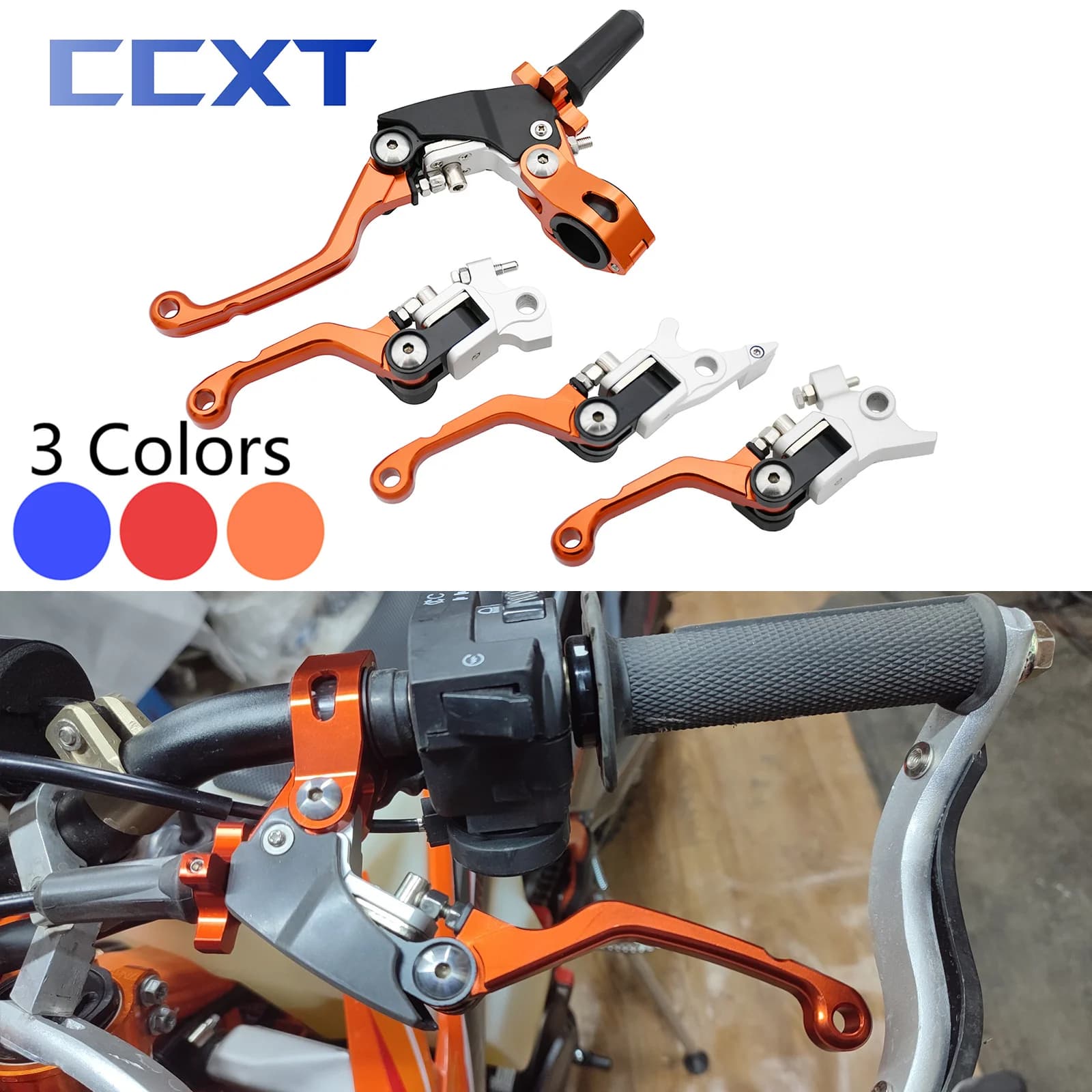 CNC Motorcycle Brake Clutch Lever 22mm Handlebar Universal For Kayo T4 T6 K6 K6R For KTM SX SXF XC XCF EXC EXCF For Husqvarna