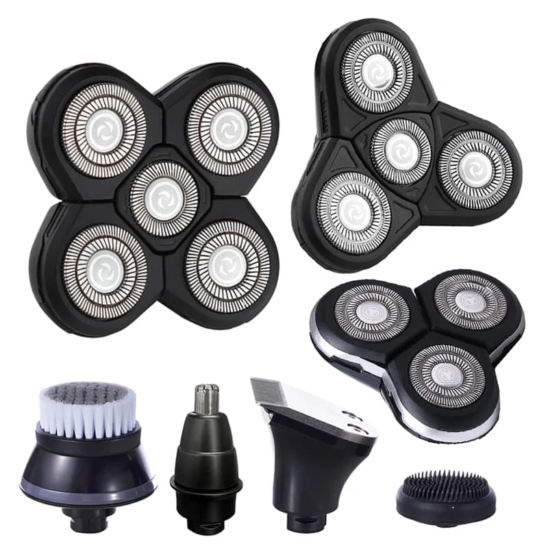 Replacement Electric Shaver Head Nose Trimmer Hair Clipper Head Facial Cleaning Brush Spare 3D 4D 5D Floating Razor Beard Head
