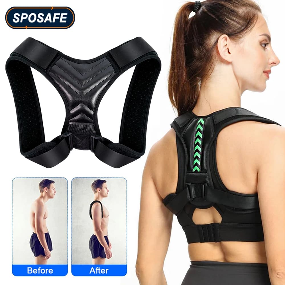 Adjustable Back Posture Corrector Invisible Anti-hunchback Shoulder Neck Clavicle Fixation Correction Belt for Student and Adult