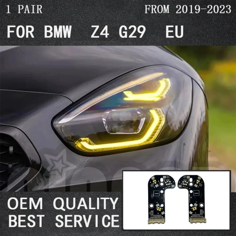 Lemon Yellow Daytime Running Lights Glow Board Chip Lights LED Module Turning Signal Glow Board Chip Lights for BMW G29 Z4