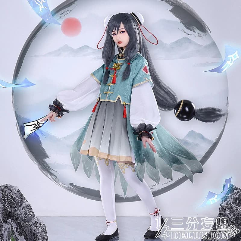 Game Genshin Impact Rose Shenhe Cosplay Costume Childhood Colleagues Uniforms Activity Party Role Play Clothing Sizes S-L New