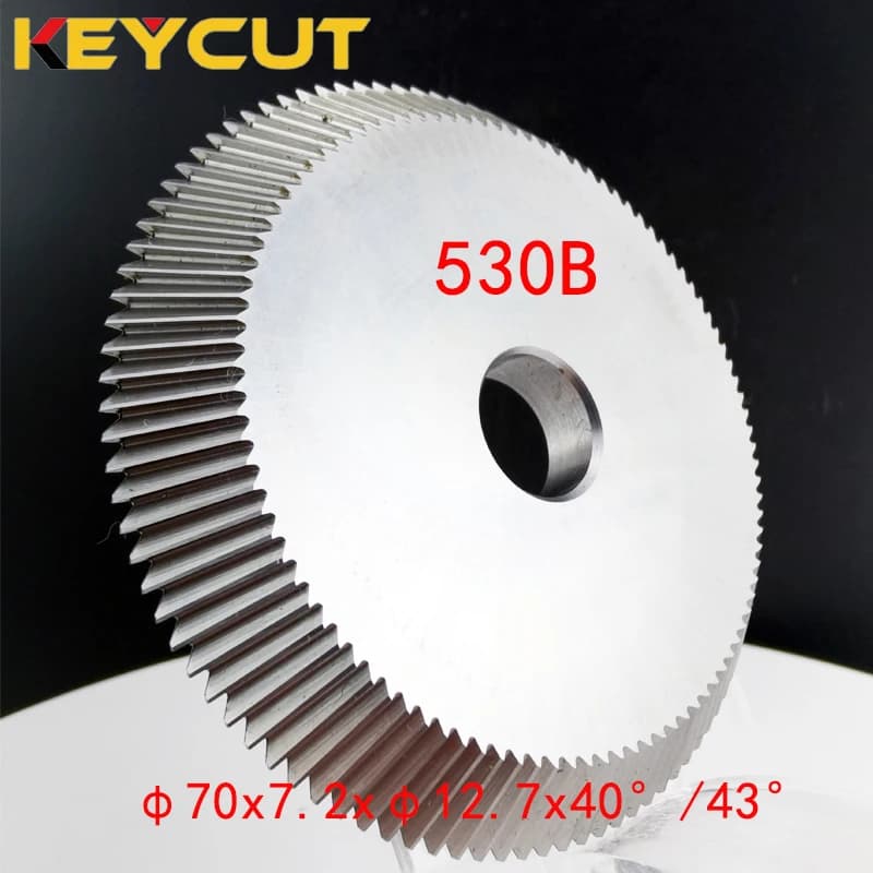530B Cutter 70x7.2x12.7x40°43° Fits EAST OF WU Key Cutting Machine Aftermarket Locksmith Tools