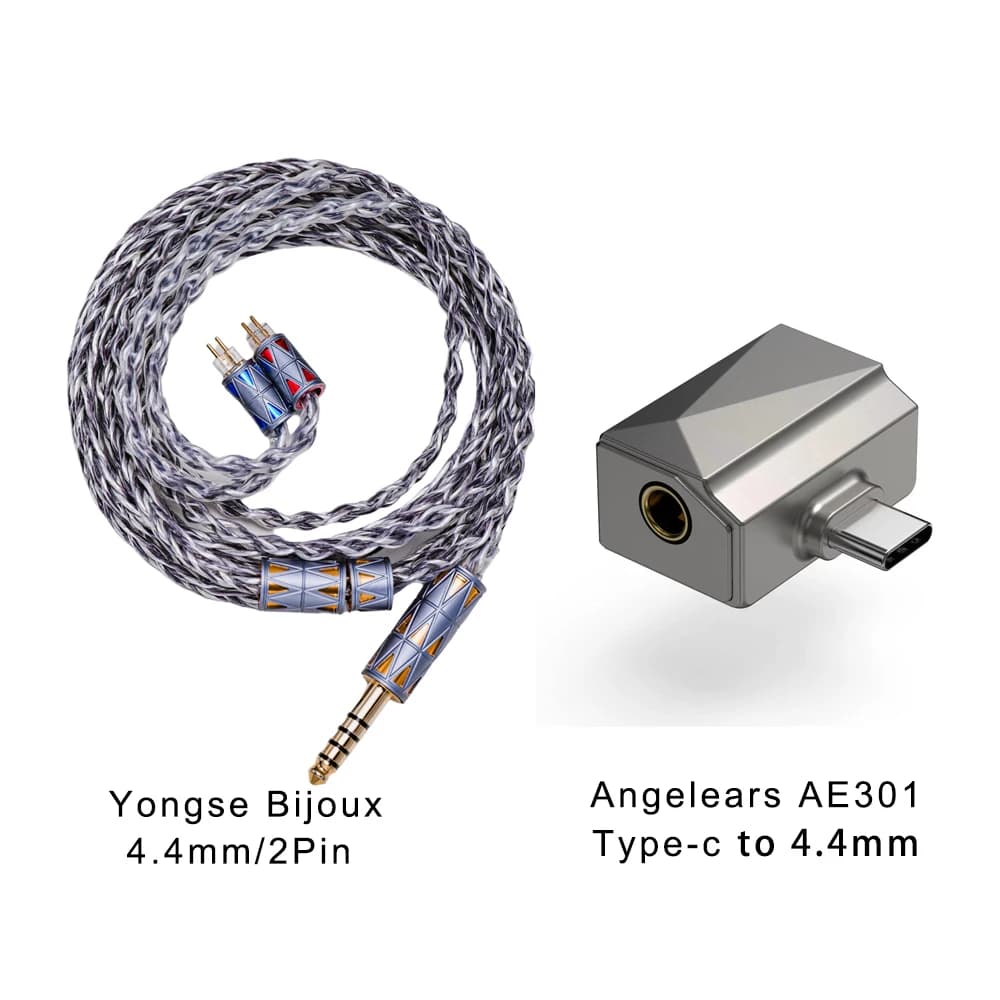 Yongse Bijoux Flagship 26AWG 7N Silver-plated OCC Litz Earphones Upgrade Cable For Bravery Winter NEKO KATO P8 SA6 Blessing3