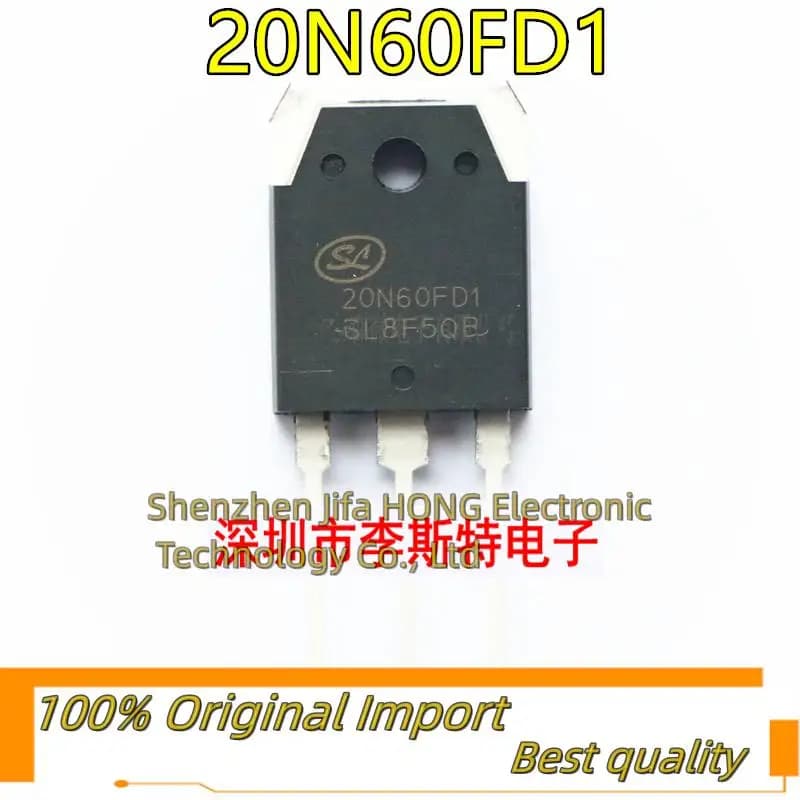 10PCS/Lot 20N60FD1 SGT20N60FD1PN  TO-3P 600V 40A  Imported Original  Best Quality