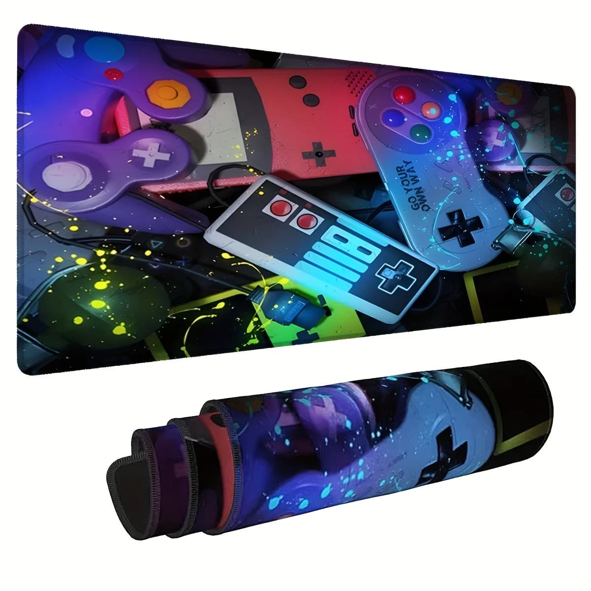 Gaming Mouse Pad 900x400 with Game Non-Slip Rubber Stitched Edges Desk Mat for Gamers and Office MousePads For Desk pad Computer