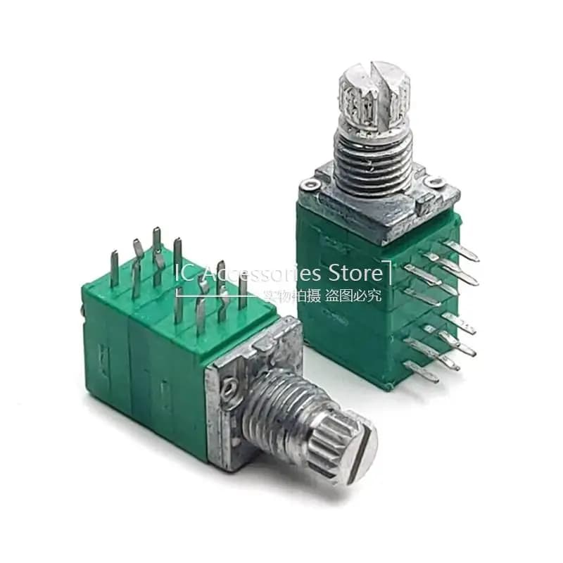3PCS 12 Pin RK097 4 Link Audio Power Amplifier/Volume/Precision Adjustable Potentiometer C100K 4-Link Flower Shaft 10MM