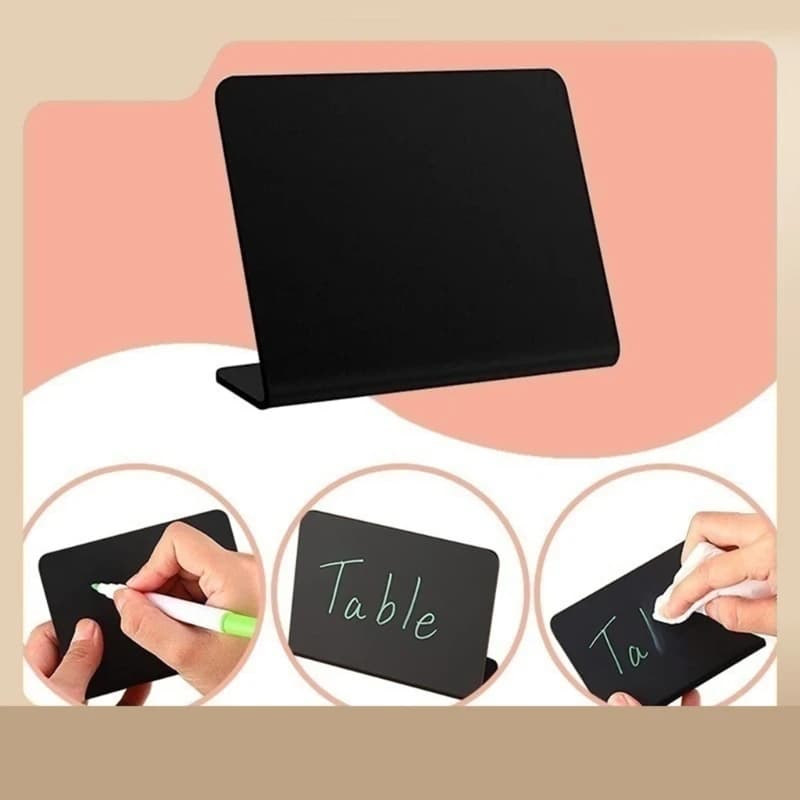 Mini Chalkboards Reusable Chalkboard Labels Erasable Message Board Chalk Board