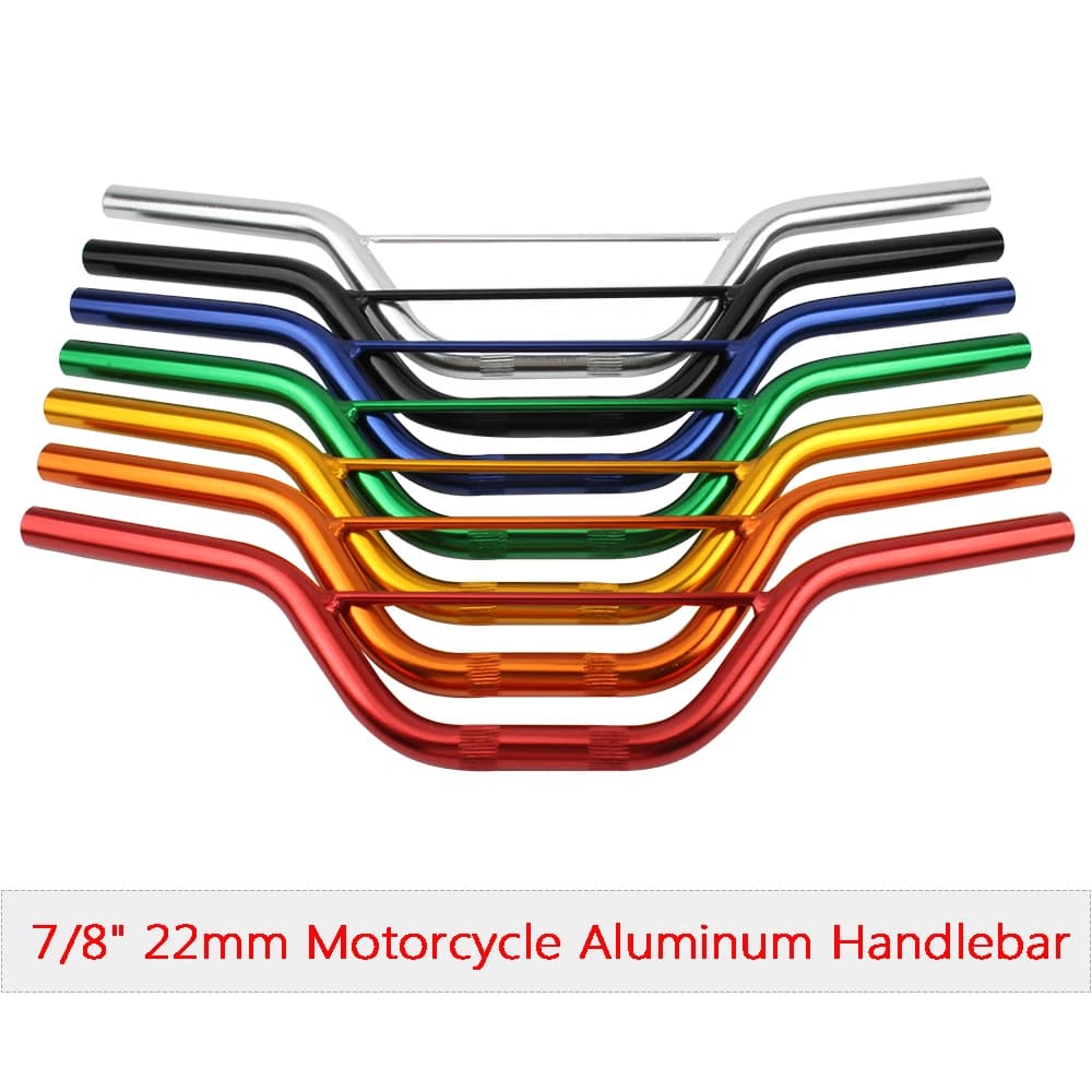 7/8" 22mm Motorcycle Aluminum Handlebar For 47cc 49cc 50cc Apollo Mini Motorbike Moped Dirt Pit Bike Small Motocross Accessorie