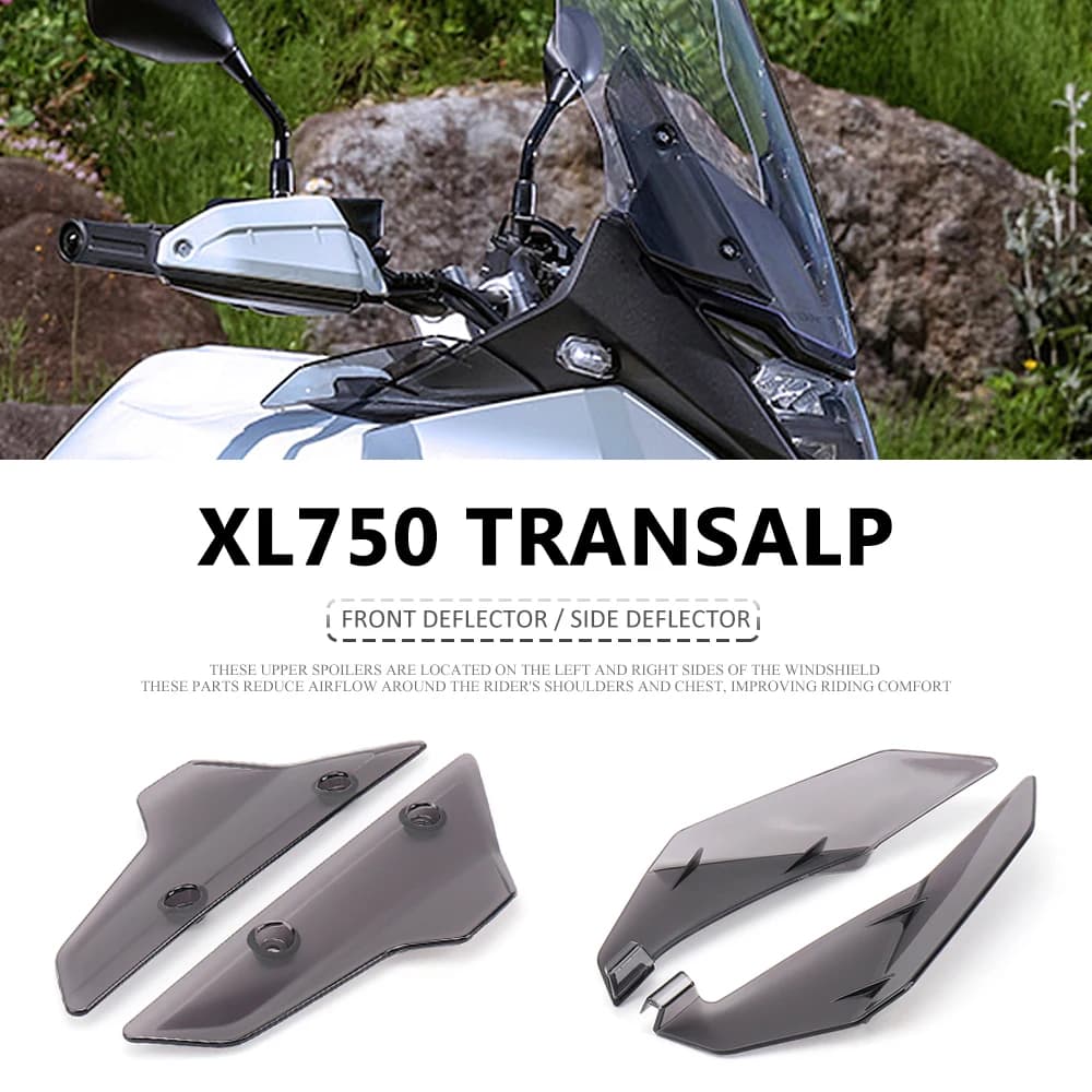Motorcycle Accessories For Honda XL 750 Transalp XL750 TRANSALP 2023 2024 New Front Windshield Side Spoiler Deflector Kit