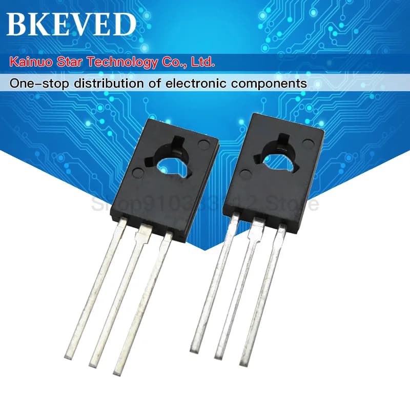 50PCS BD135 + BD136 each 25PCS Transistor TO-126 PNP NPN Epitaxial Triode Transistor